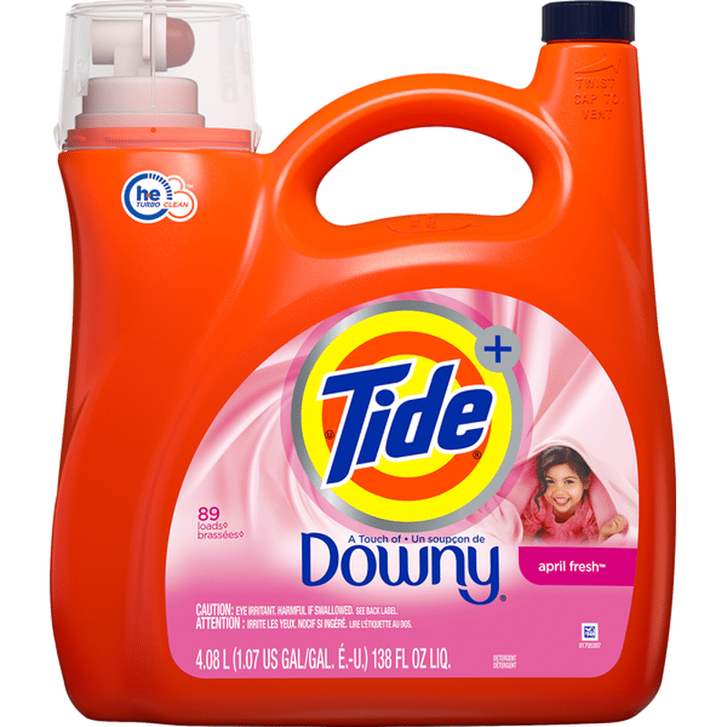 Tide Liquid Laundry Detergent with a Touch of Downy, April ...