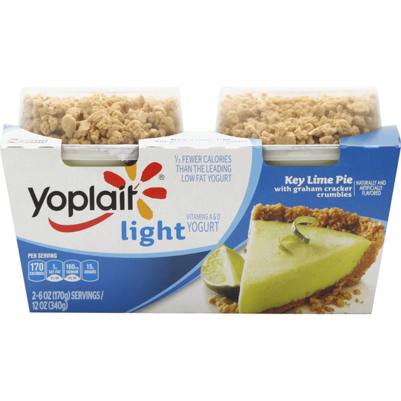 Yoplait Yogurt, Light, Key Lime Pie with Graham Cracker Crumbles (6 oz