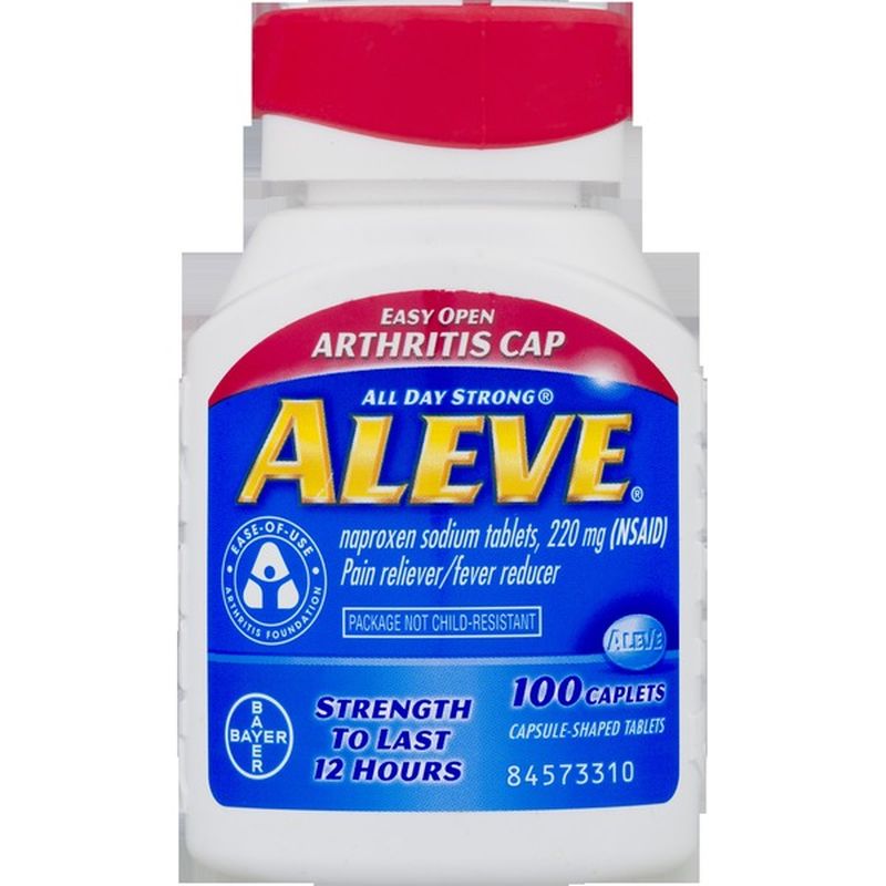 Aleve Pain Reliever/Fever Reducer Caplets - 100 CT (100 Ct) - Instacart