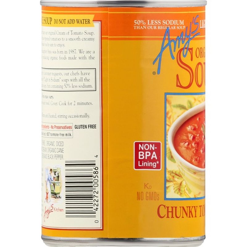 Amy's Organic Low Sodium Chunky Tomato Bisque Soup (14.5 oz) from