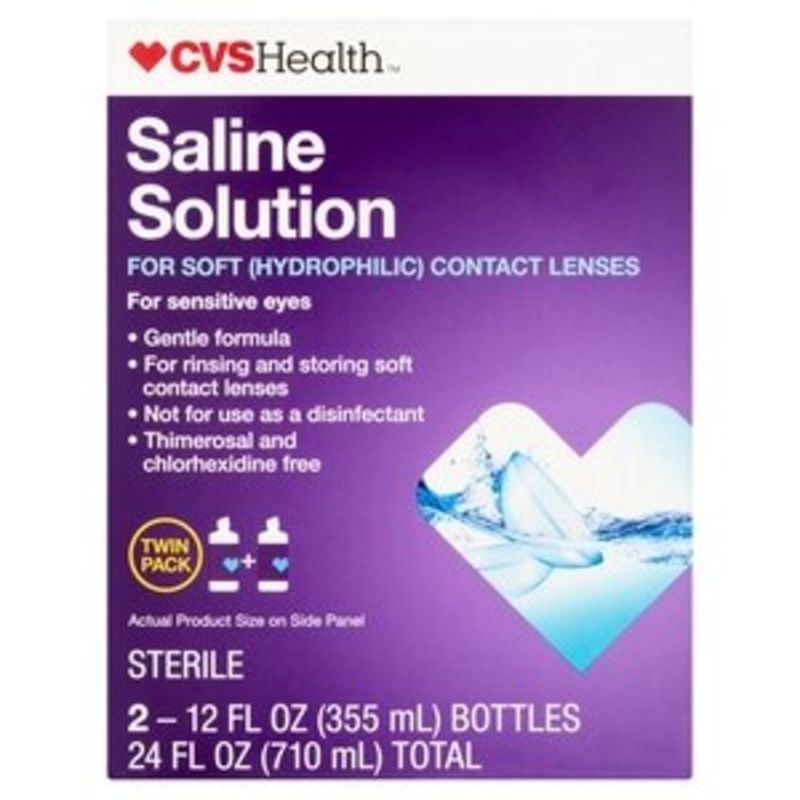 CVS Saline Solution For Sensitive Eyes (12 oz) Instacart