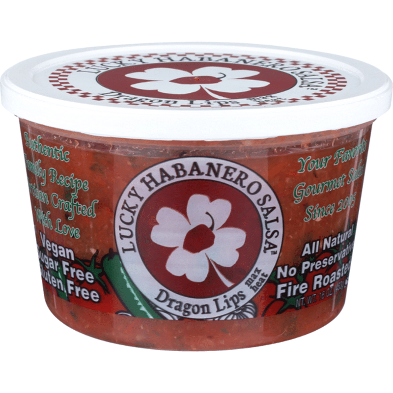 Lucky Habanero Dragon Lips Maximum Heat Salsa (16 oz