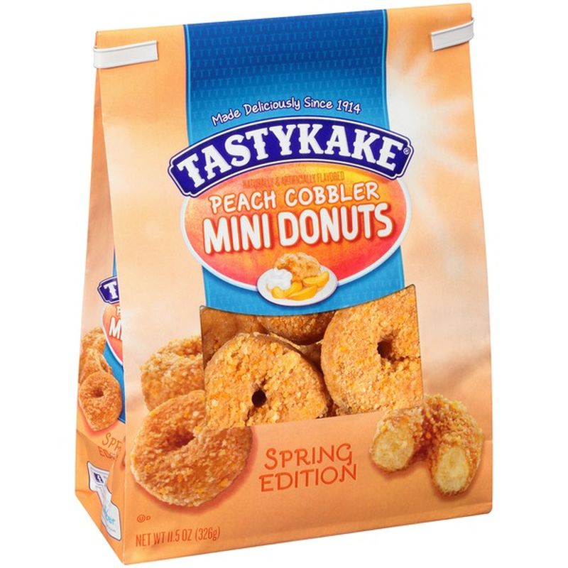 Tastykake Peach Cobbler Mini Donuts (11.5 oz) - Instacart