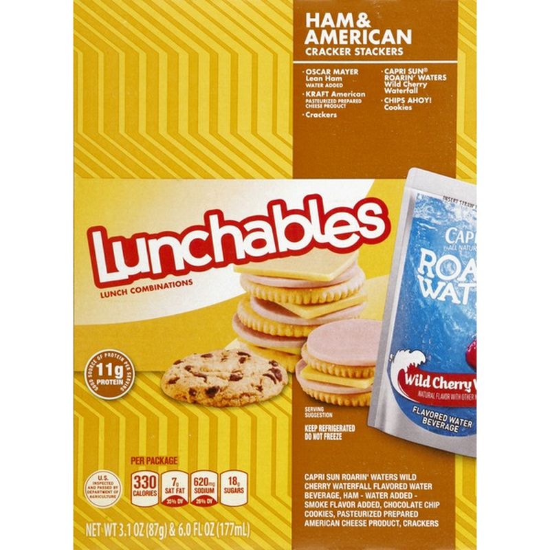 Lunchables Ham & American with Capri Sun Convenience Meal (3.1 oz ...