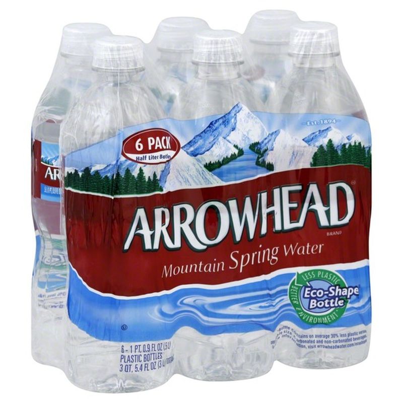 Arrowhead No Flavor 100% Natural Spring Water (16.9 fl oz) - Instacart