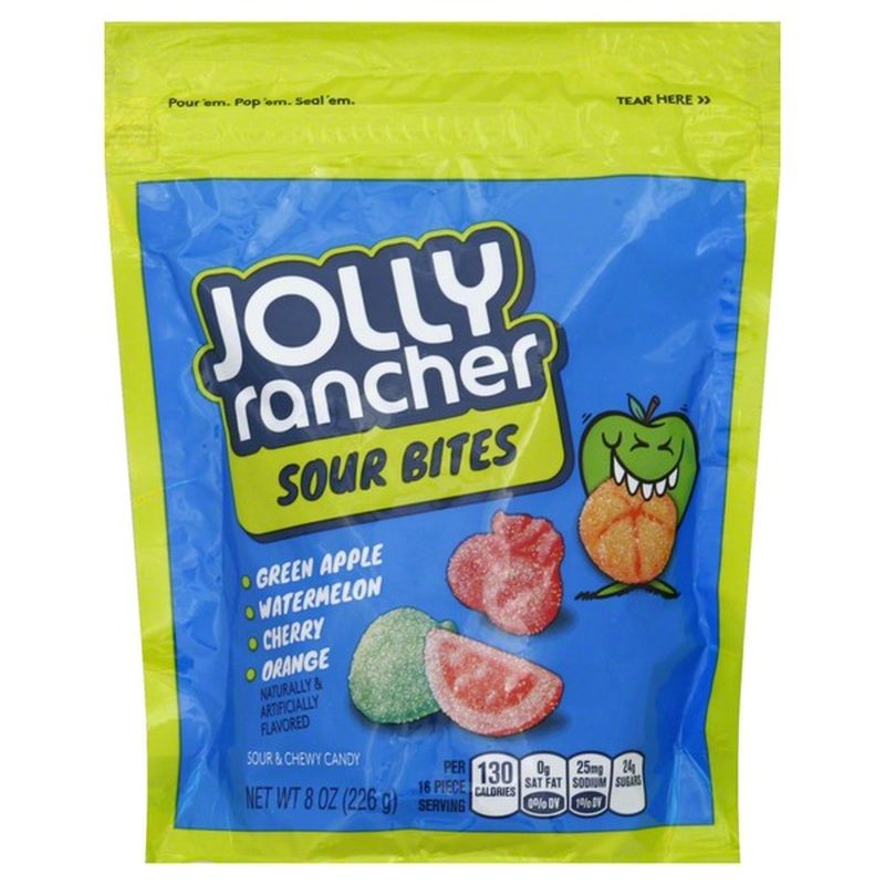 Jolly Ranchers Candy, Sour & Chewy, Sour Bites (8 oz) - Instacart