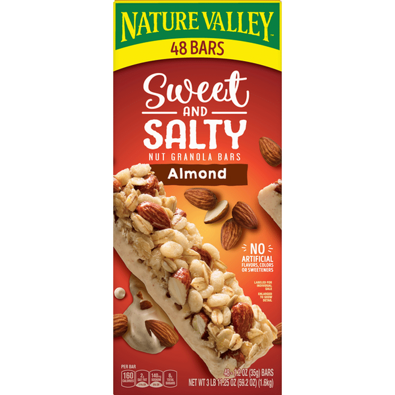 Nature Valley Nut Granola Bars, Almond, Sweet & Salty, 48 Pack (48 each