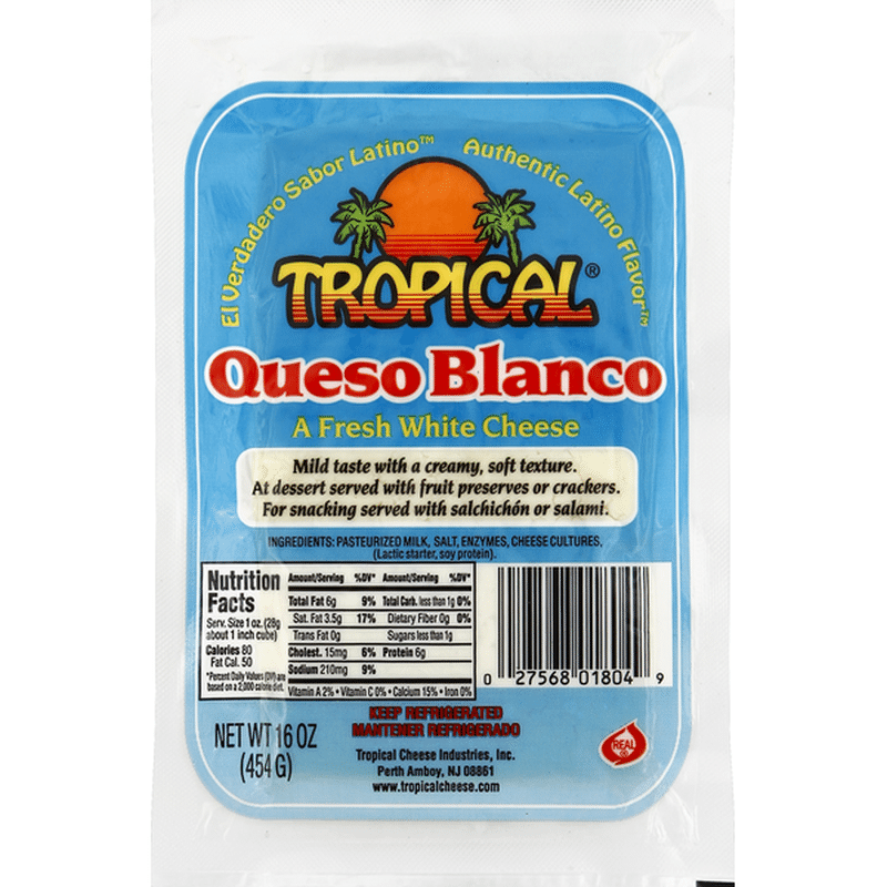 Tropical Cheese, Queso Blanco (16 Oz) - Instacart