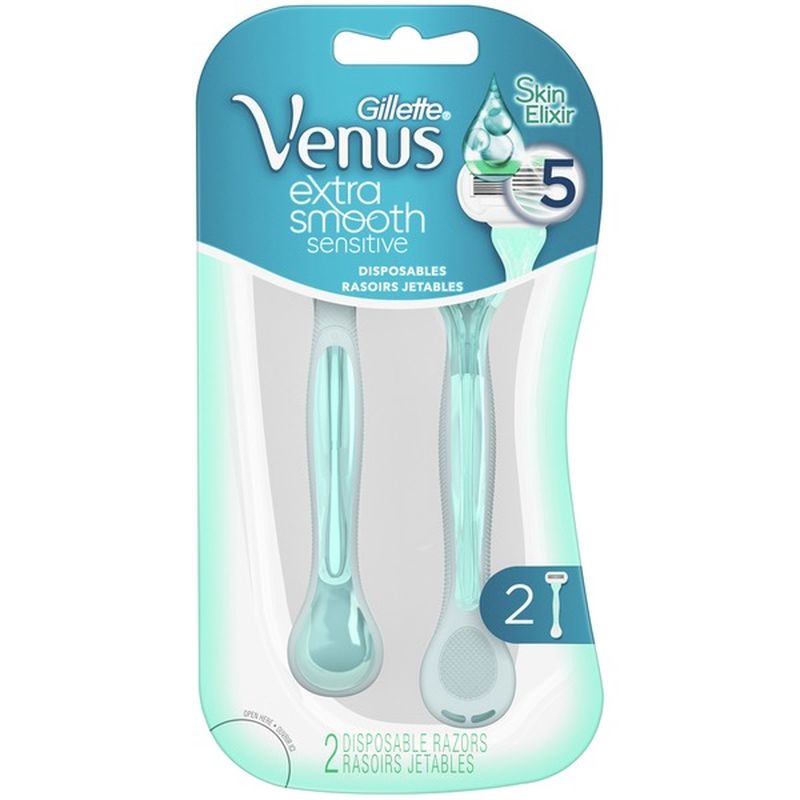 Venus Extra Smooth Sensitive Women's Disposable Razors - 2 Pack