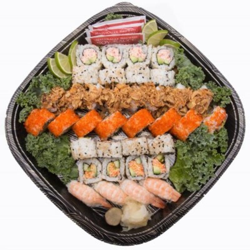 Fujisan Sushi Cooked Akita Party Platter 36 pc. (36 each) from Sam's