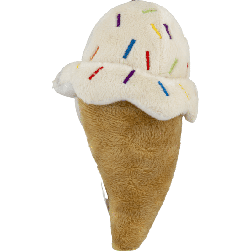 plush ice cream cone dog toy