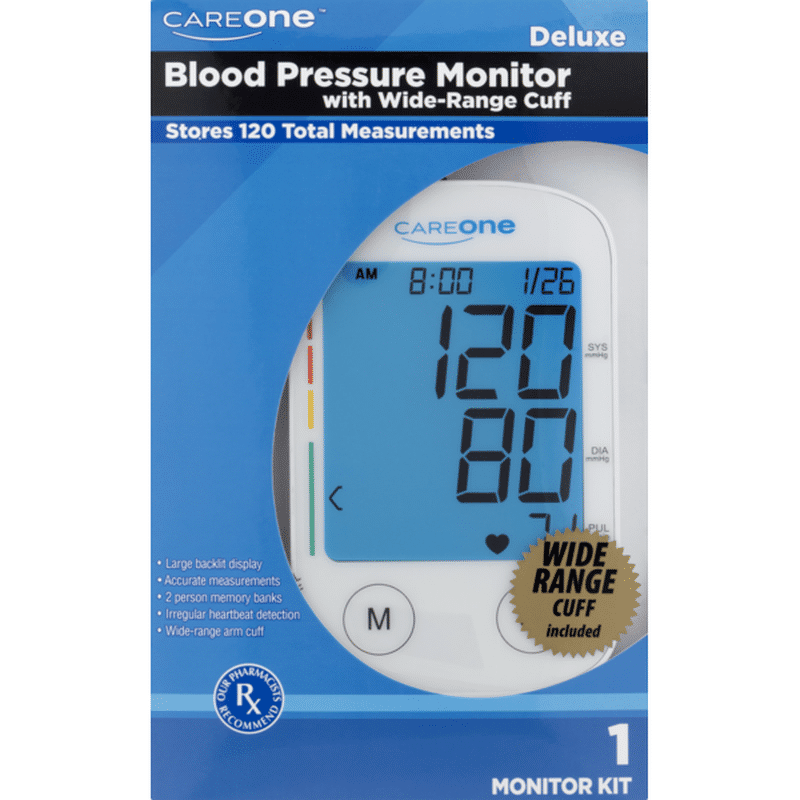 CareOne Deluxe Blood Pressure Monitor with WideRange Cuff (1 ct) from