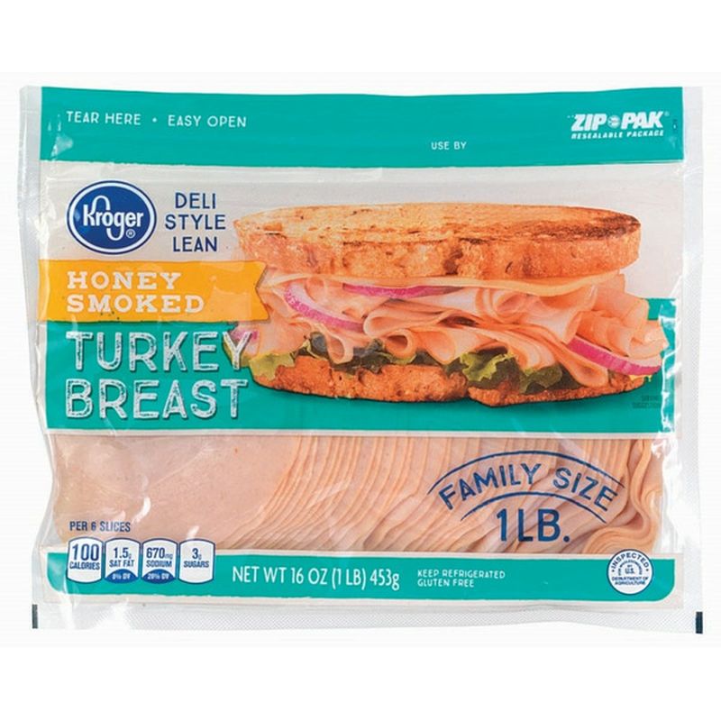 Kroger Honey Smoked Deli Style Lean Turkey Breast