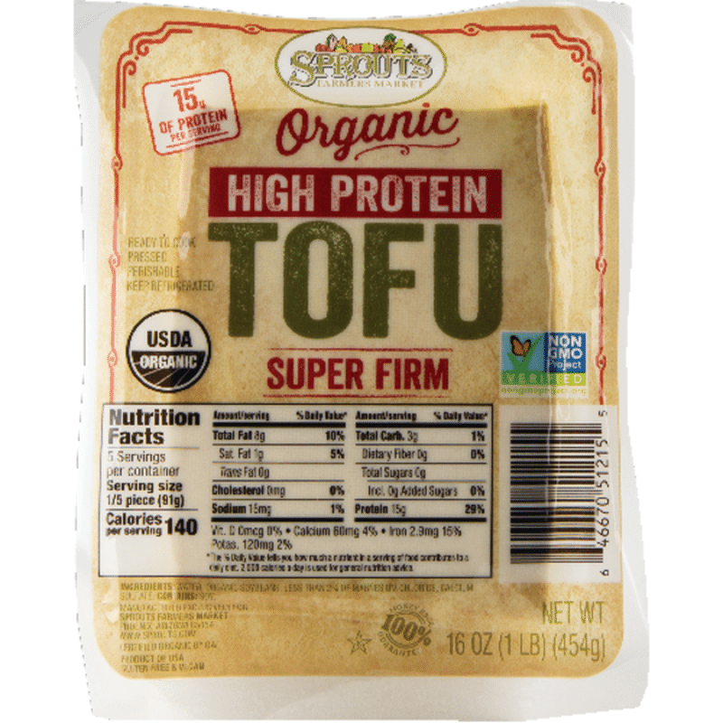 Sprouts Organic High Protein Super Firm Tofu