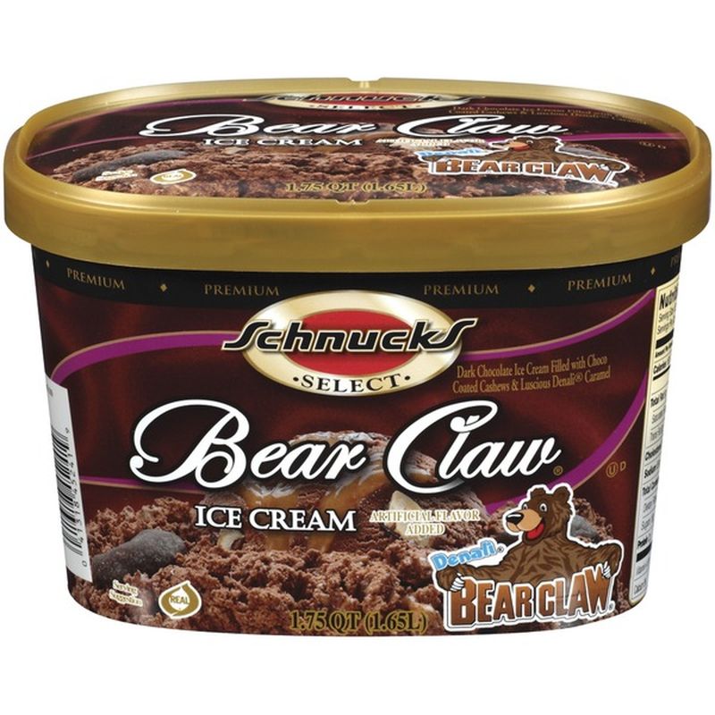 Schnucks Bear Claw Ice Cream (1.75 qt) - Instacart