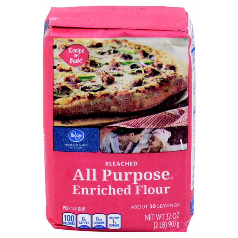 Kroger Bleached All Purpose Enriched Flour (32 oz) Instacart