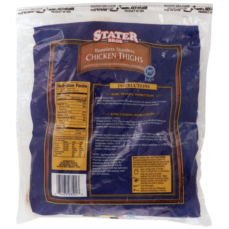 Stater Bros Chicken Thighs (4 lb) Instacart