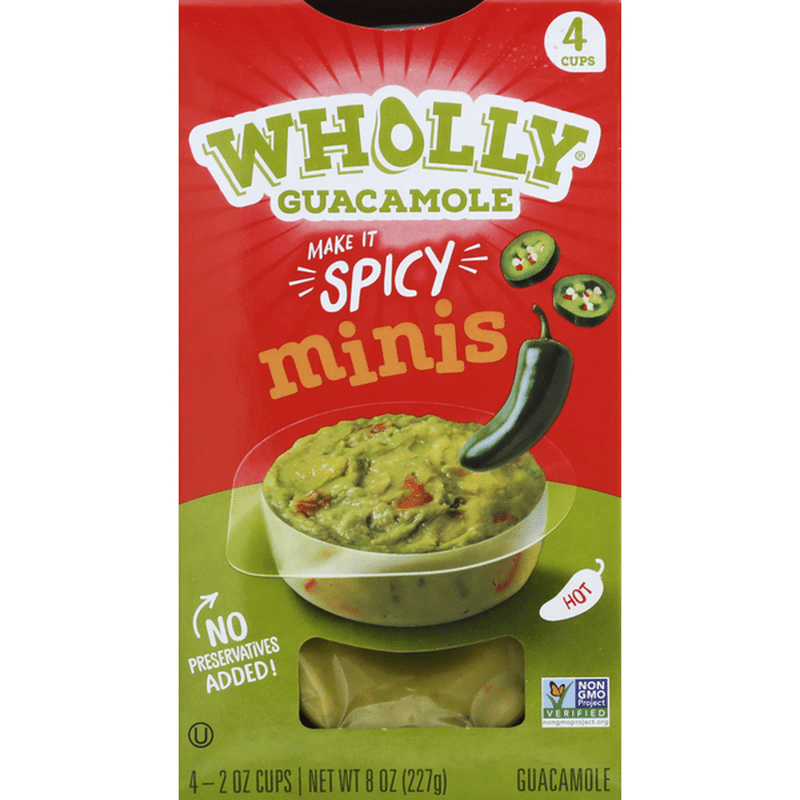 Wholly Guacamole Spicy Guacamole Minis (2 oz) Instacart