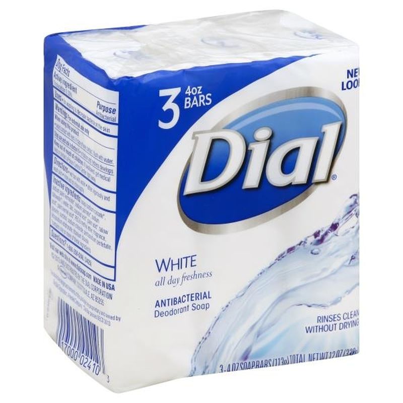 Dial Antibacterial Deodorant Bar Soap, White (4 oz) from Publix - Instacart