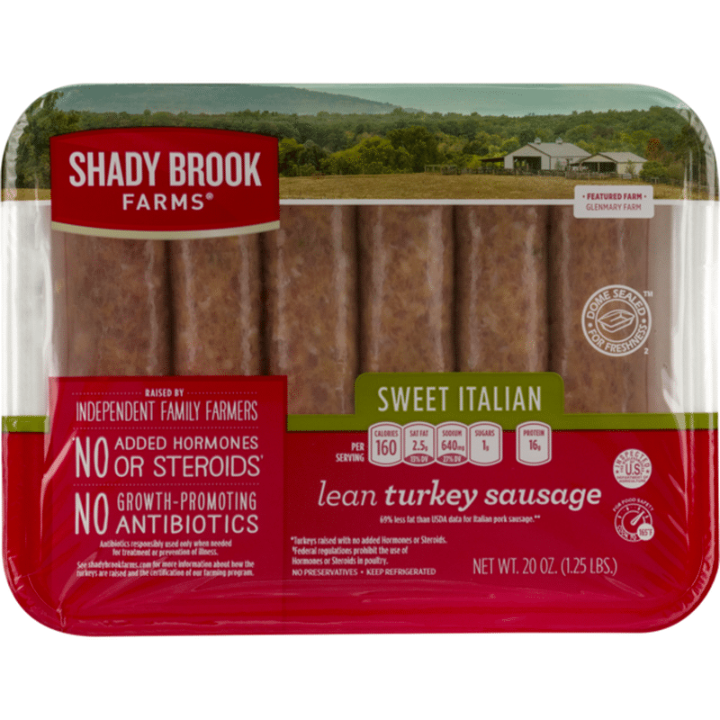 Shady Brook Farms Lean Turkey Sausage Sweet Italian (20 oz) from