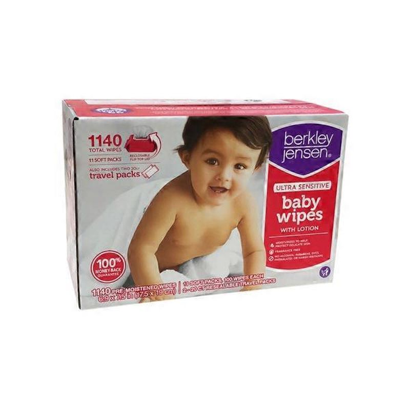 berkley jensen ultra sensitive baby wipes