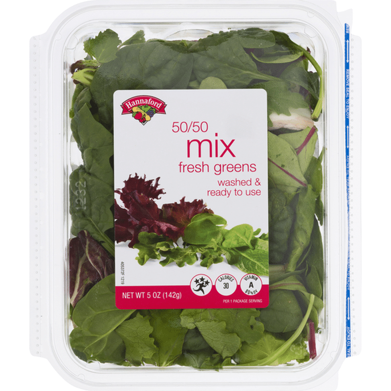 Hannaford Fresh Greens, 50/50 Mix (5 oz) - Instacart