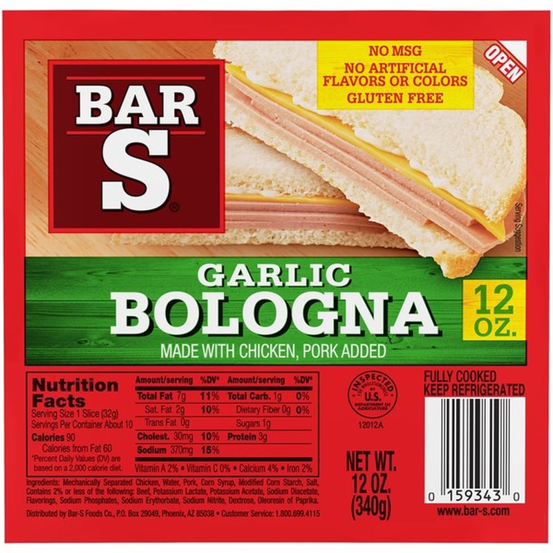 BarS Garlic Bologna (12 oz) Instacart