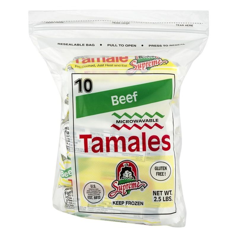 Supreme Star Tamales Beef 10 CT (2.5 lb) Instacart