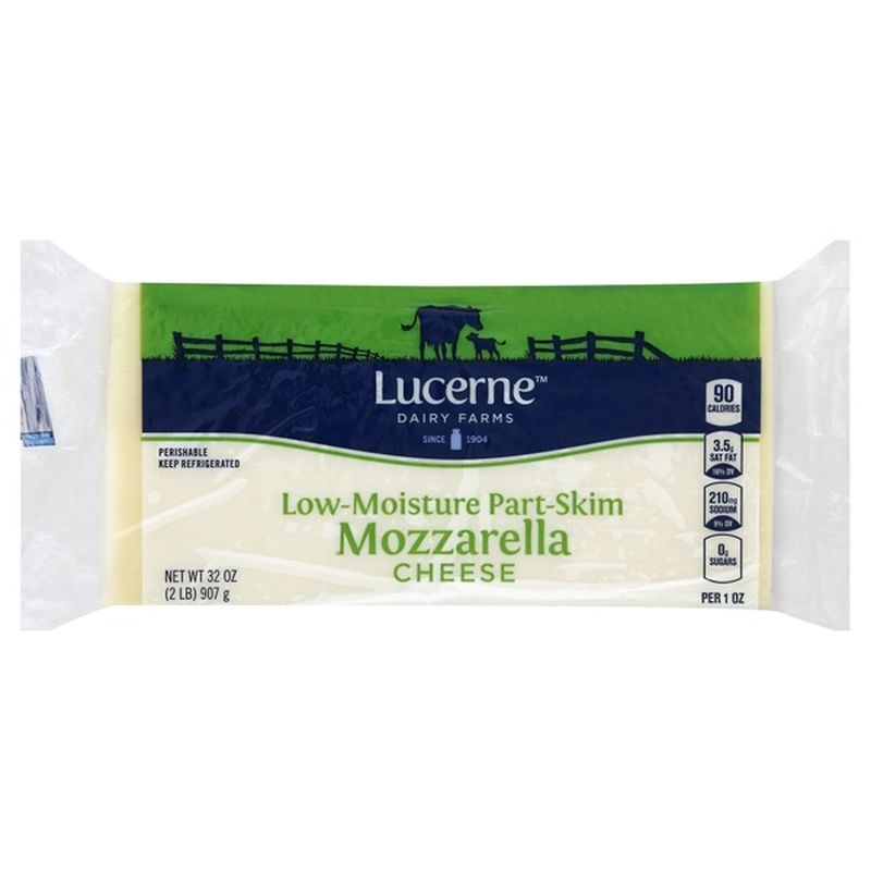 Lucerne Dairy Farms Lowmoisture Partskim Mozzarella Cheese