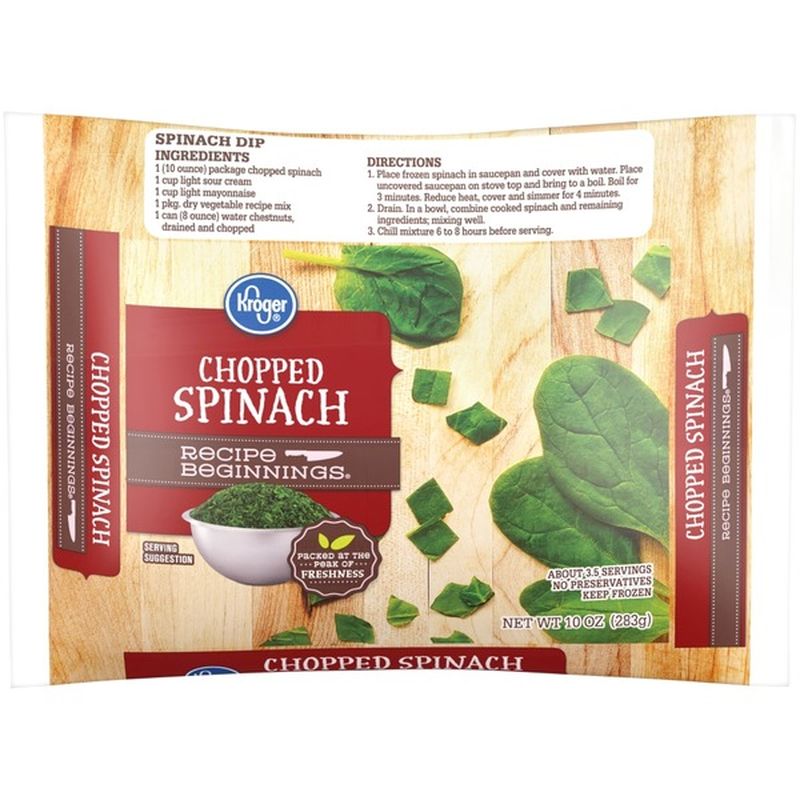 Kroger Spinach Chopped