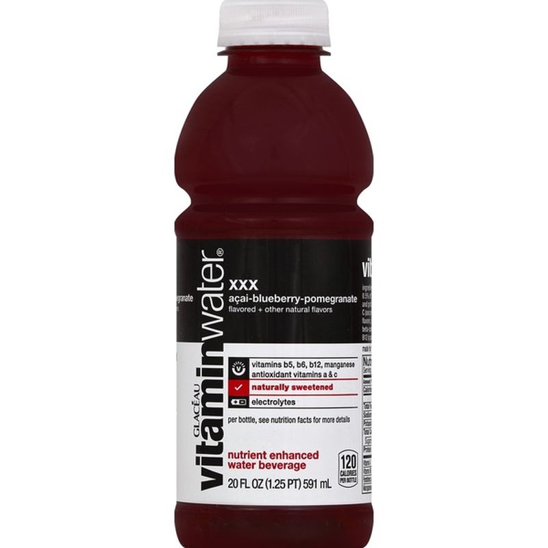 Glaceau Vitaminwater XXX Acai-Blueberry-Pomegranate (20 fl oz) from CVS ...