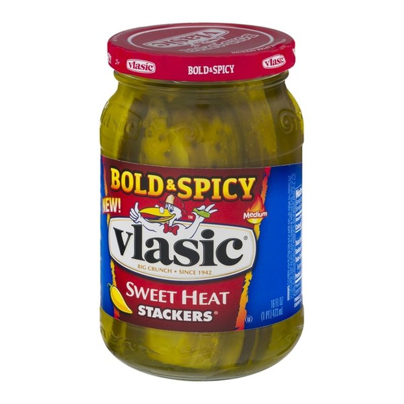 Vlasic Sweet Heat Stackers Bold & Spicy (16 fl oz) from Stop & Shop