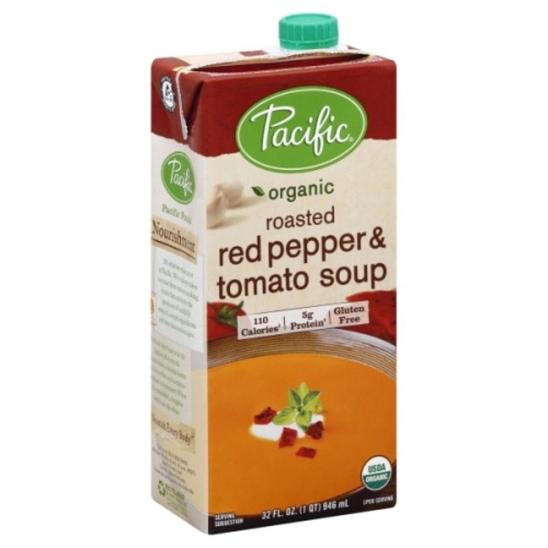 Pacific Foods Organic Roasted Red Pepper & Tomato Soup (32 fl oz) from