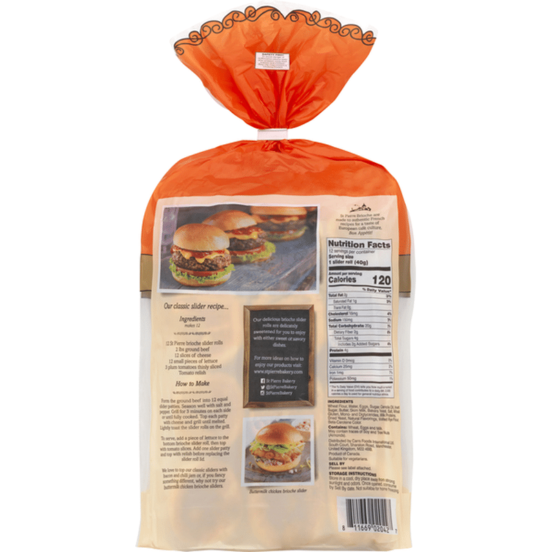 St Pierre Brioche Slider Rolls 12 Each From Safeway Instacart 5970