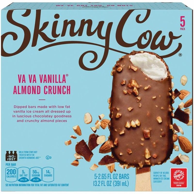 Skinny Cow Va Va Vanilla Almond Crunch Ice Cream Bars (5