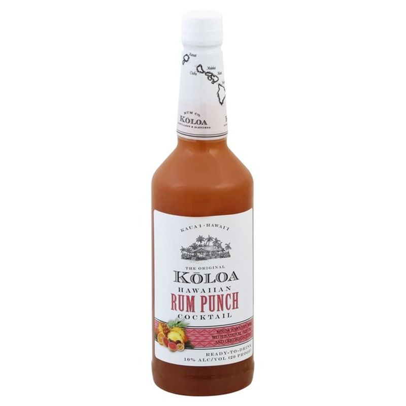 Koloa Rum Punch Cocktail, Hawaiian (750 ml) Instacart
