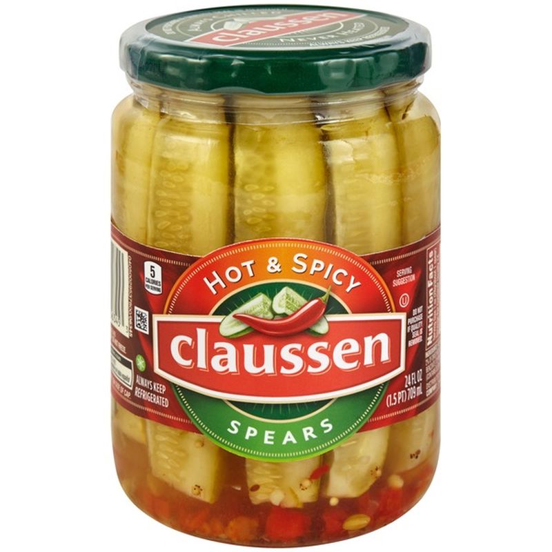 Claussen Hot & Spicy Spears Pickle (24 fl oz) from United Supermarkets