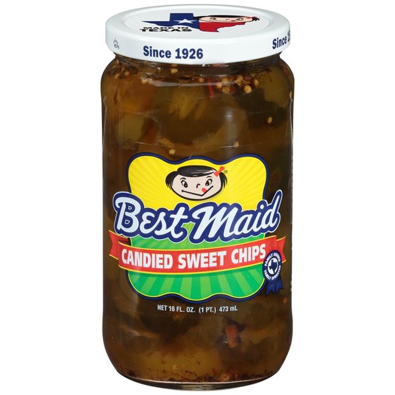 Best Maid Candied Sweet Chips Pickle Chips (16 fl oz) Instacart