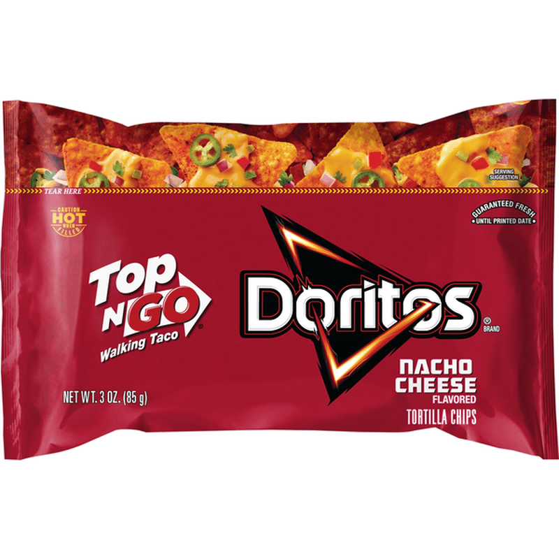 Doritos Top N Go Nacho Cheese Tortilla Chips (3 oz) Instacart
