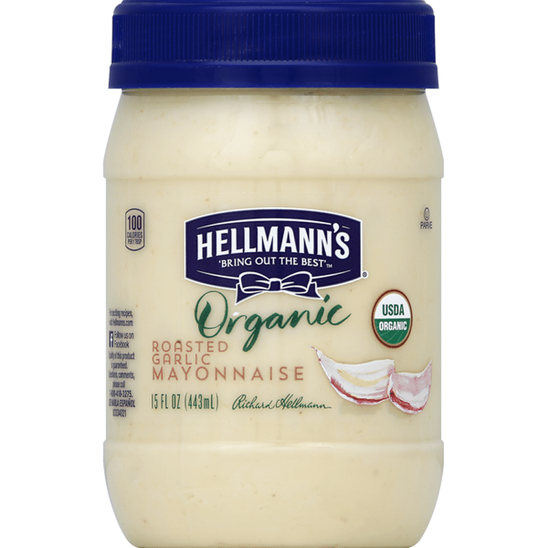 Hellmann's Mayonnaise Organic Roasted Garlic (15 oz) Instacart
