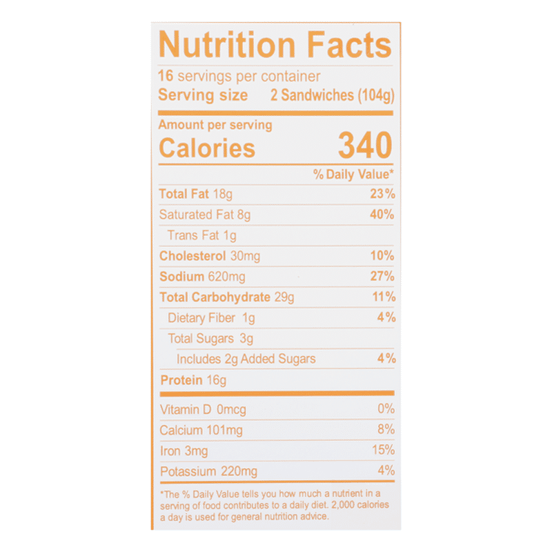 white castle nutrition slider