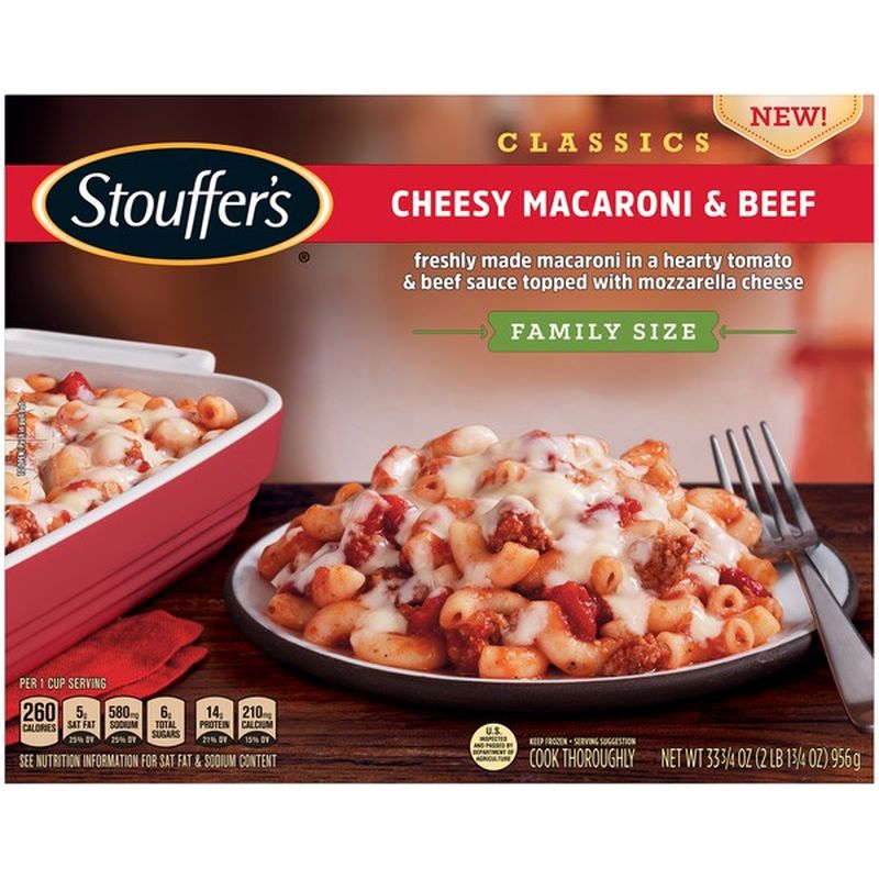 Stouffer's Stouffers Family Size Macaroni and Beef Frozen Meal (33.75