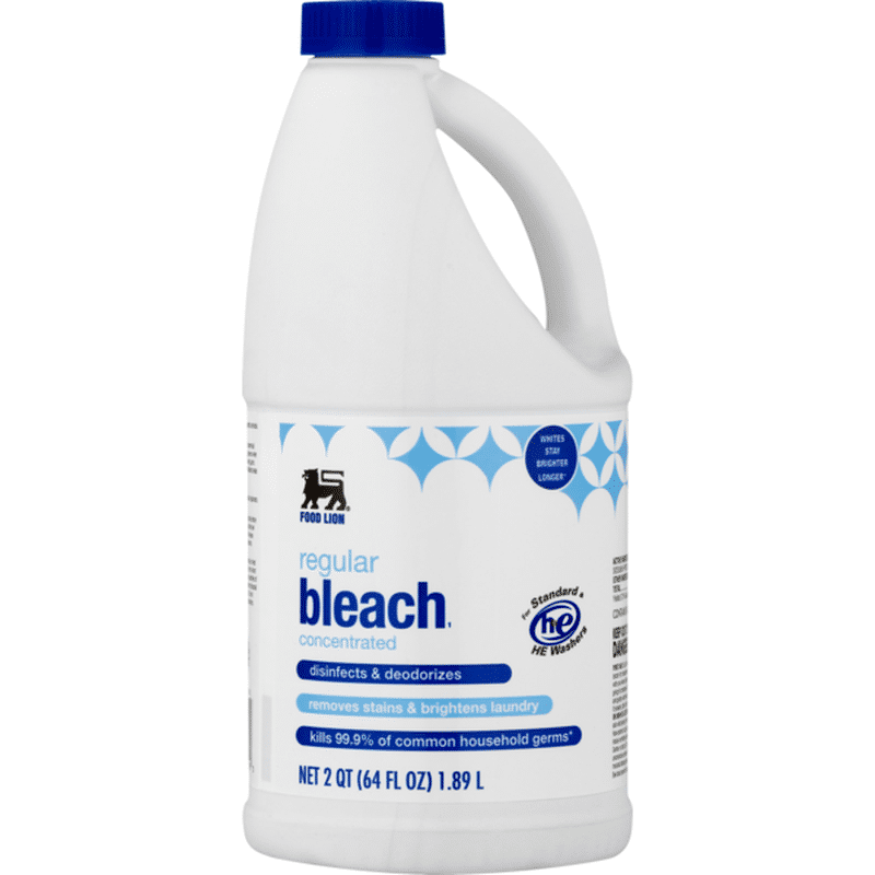 Food Lion Bleach, Concentrated, Regular, HE, Jug (64 fl oz) Instacart