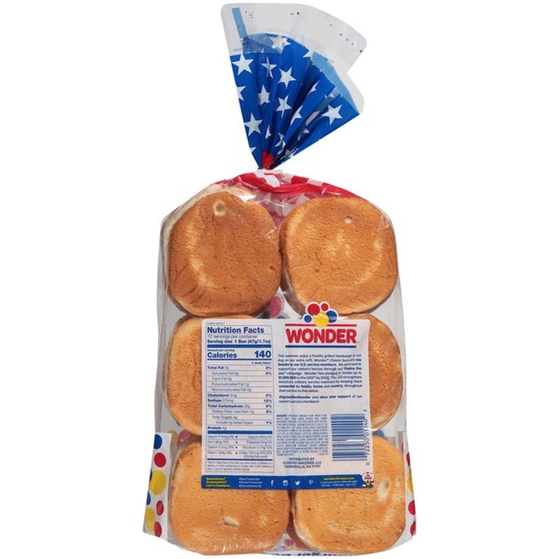 Wonder Bread Classic Hamburger Buns (20 oz) Instacart