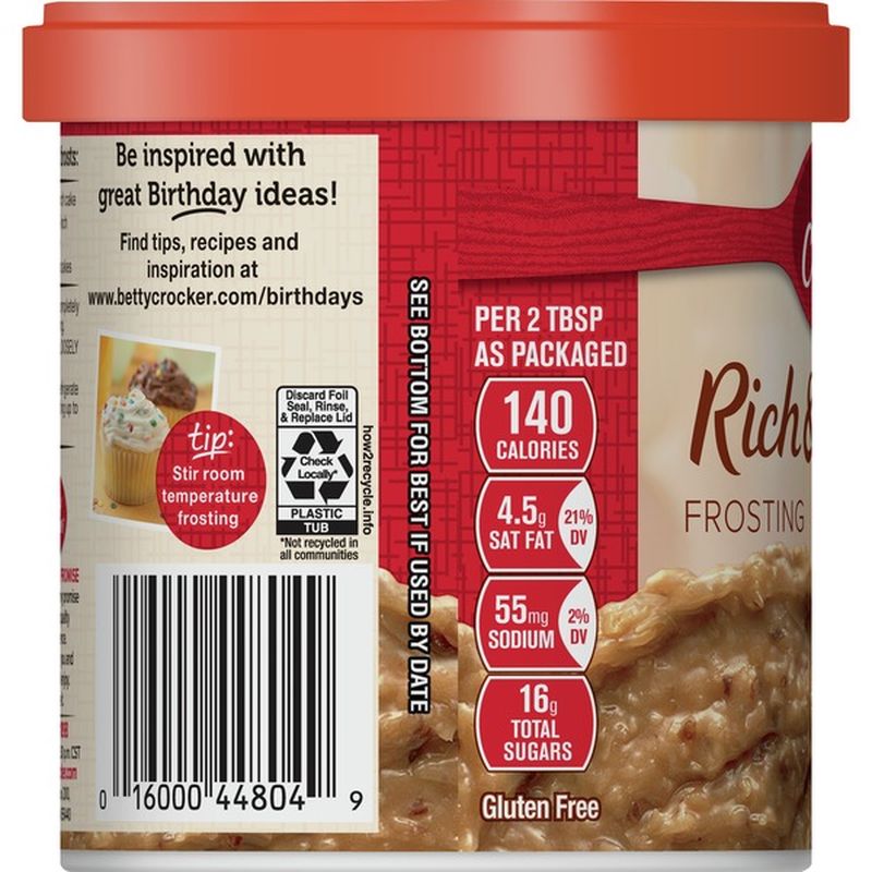 Betty Crocker Frosting, Rich & Creamy, Coconut Pecan (15.5 ...