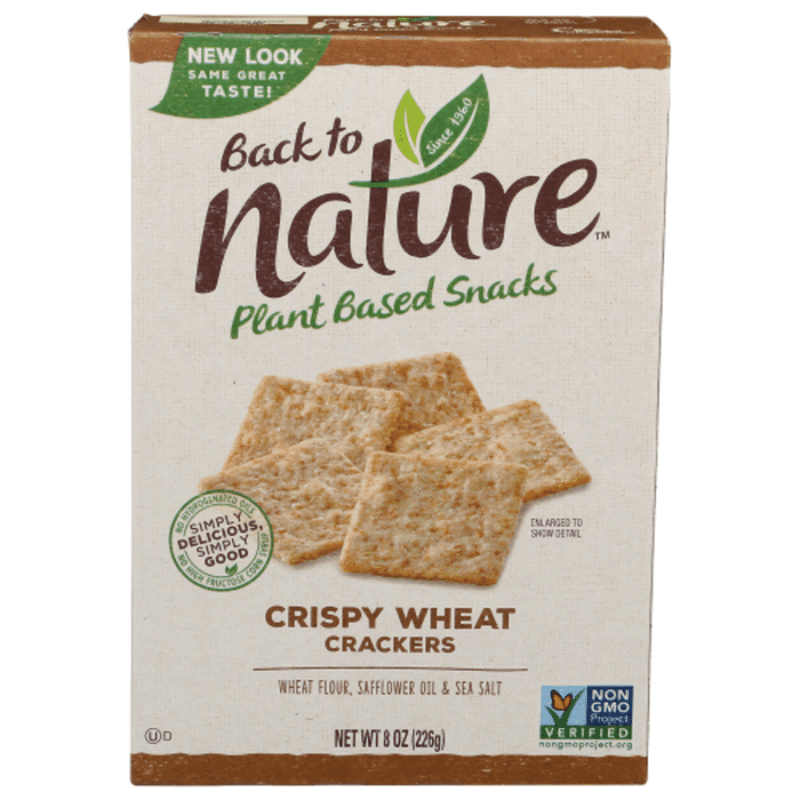 Back To Nature Crackers Crispy Wheat 8 Oz Instacart