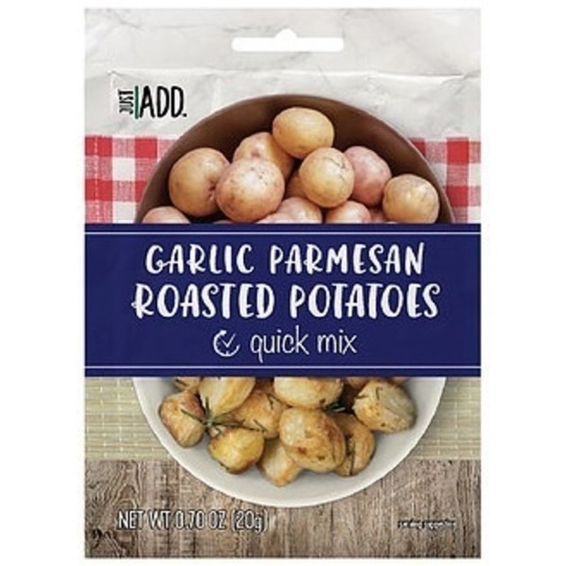 Just Add Just Quick Mix Garlic Parmesan Roasted Potatoes Bag 0 7 Oz Instacart