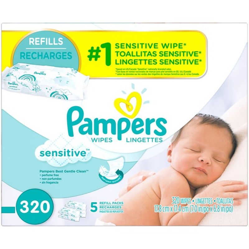 pampers sensitive wipes 18 pack