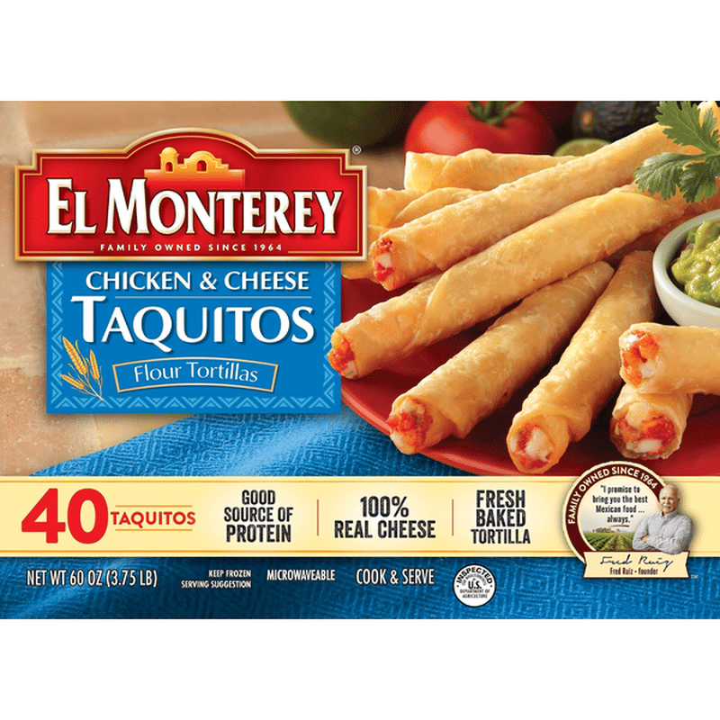 El Monterey Taquitos, Chicken & Cheese (40 Each) - Instacart