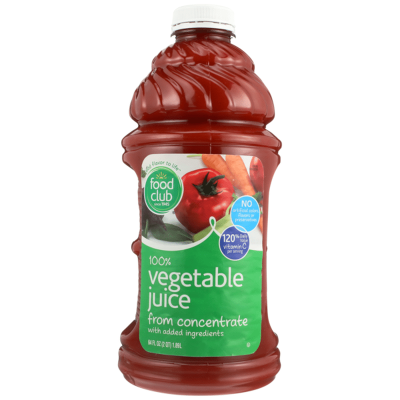 Food Club 100 Vegetable Juice From Concentrate (64 fl oz) Instacart